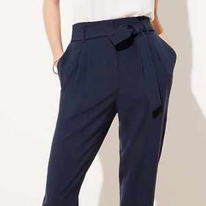Loft tie waist pants